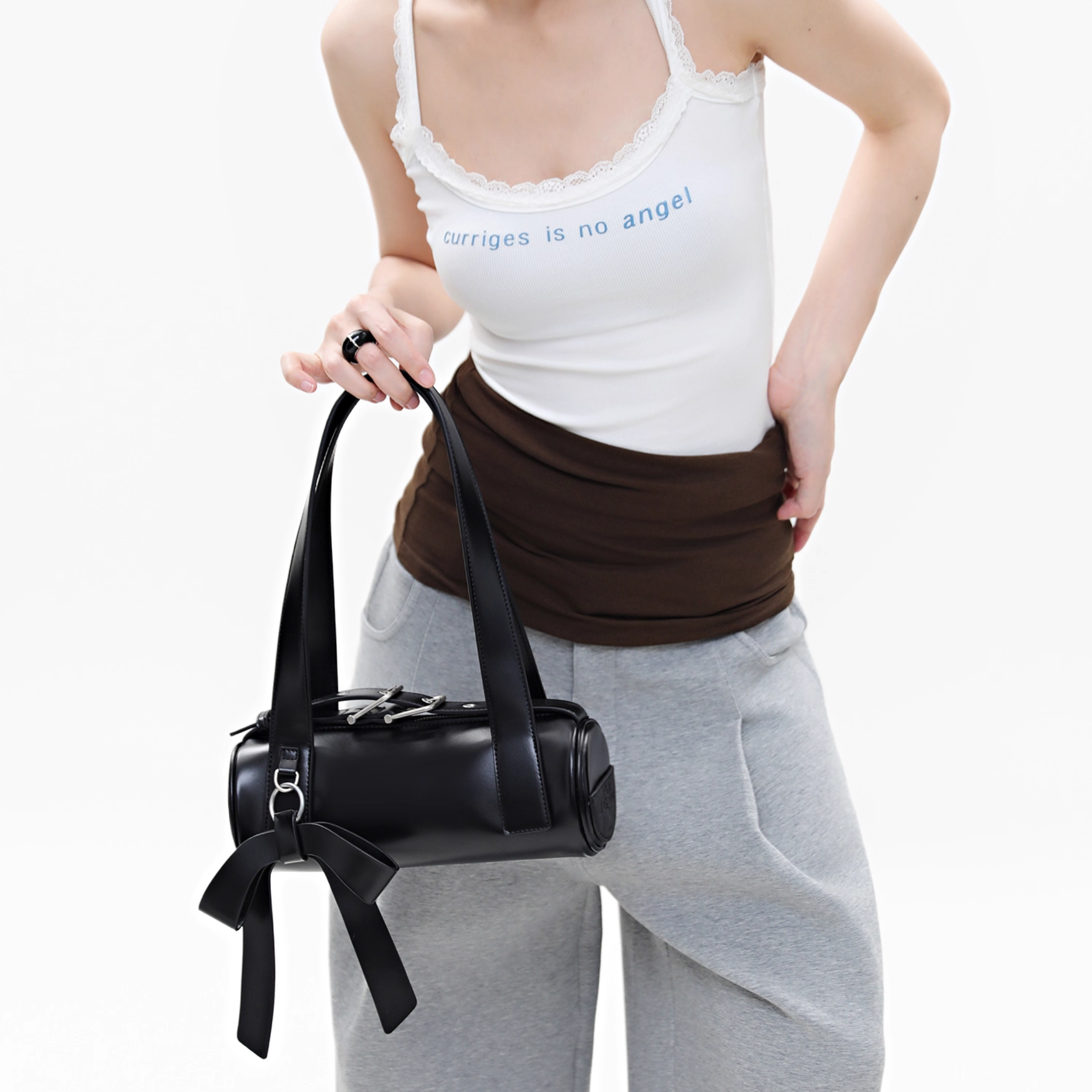 Ribbon Barrel Velt Bag