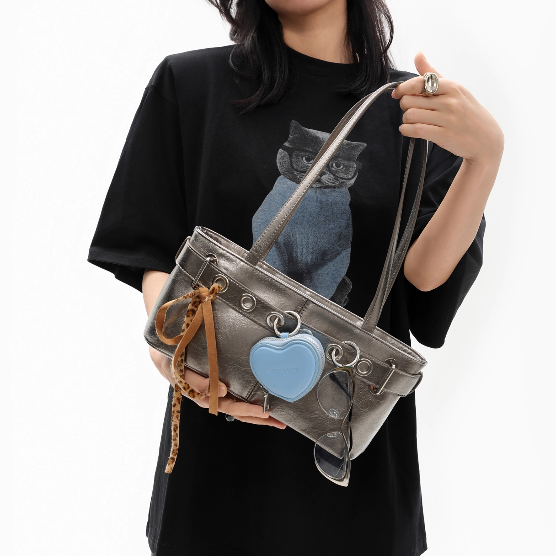 Charm heart Tote Bag