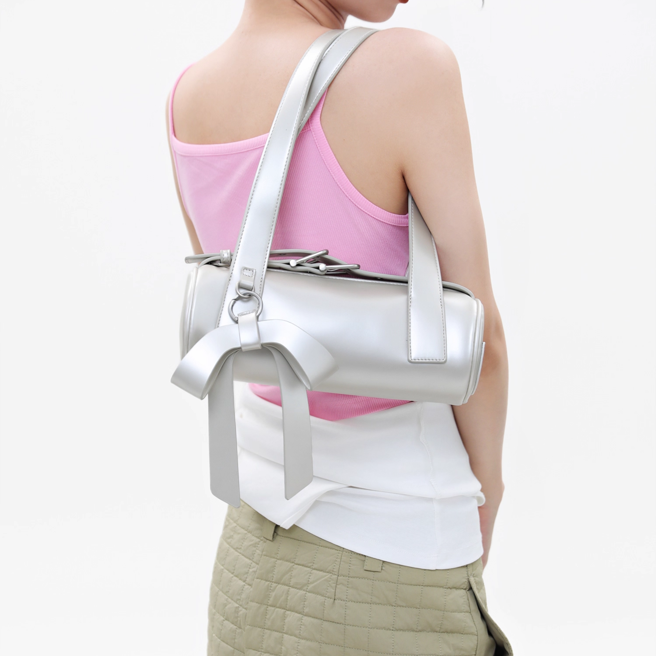 Ribbon Barrel Velt Bag