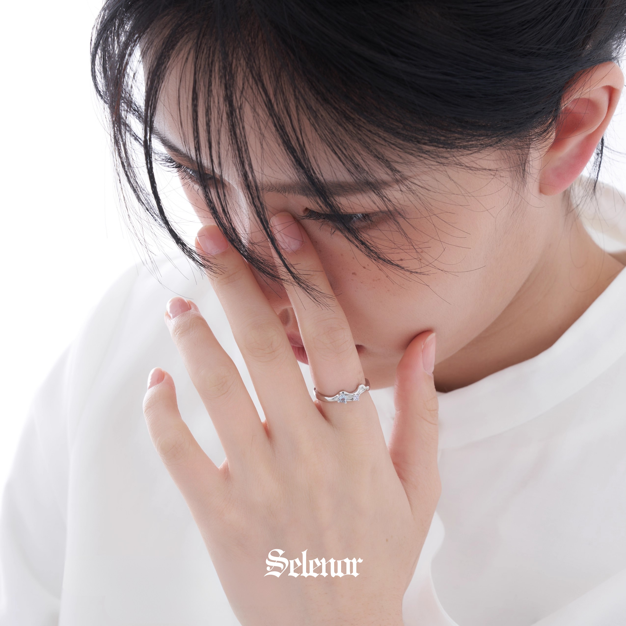 S925 cubic zirconia clarine ring