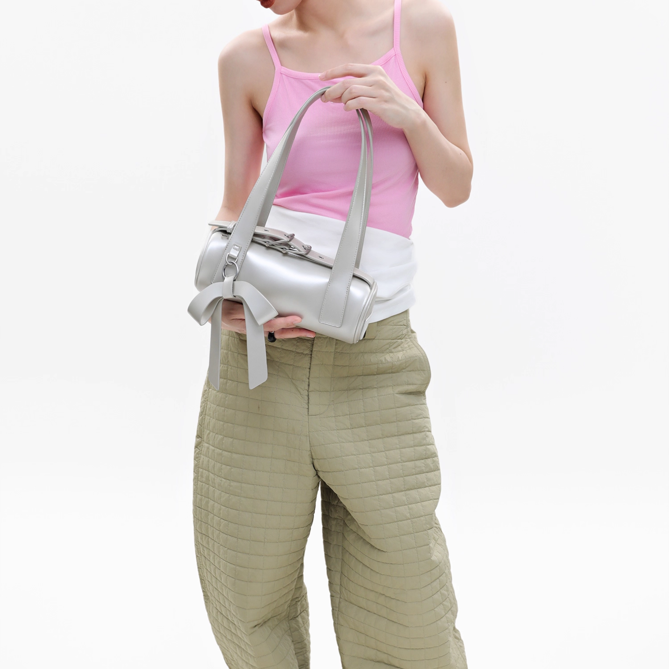 Ribbon Barrel Velt Bag