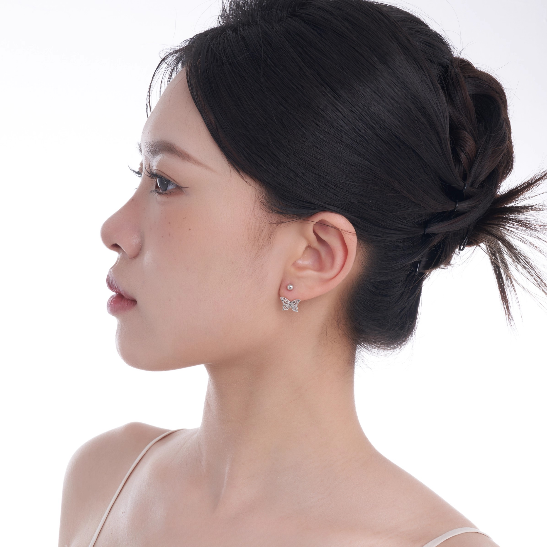 S925 papillon pierce