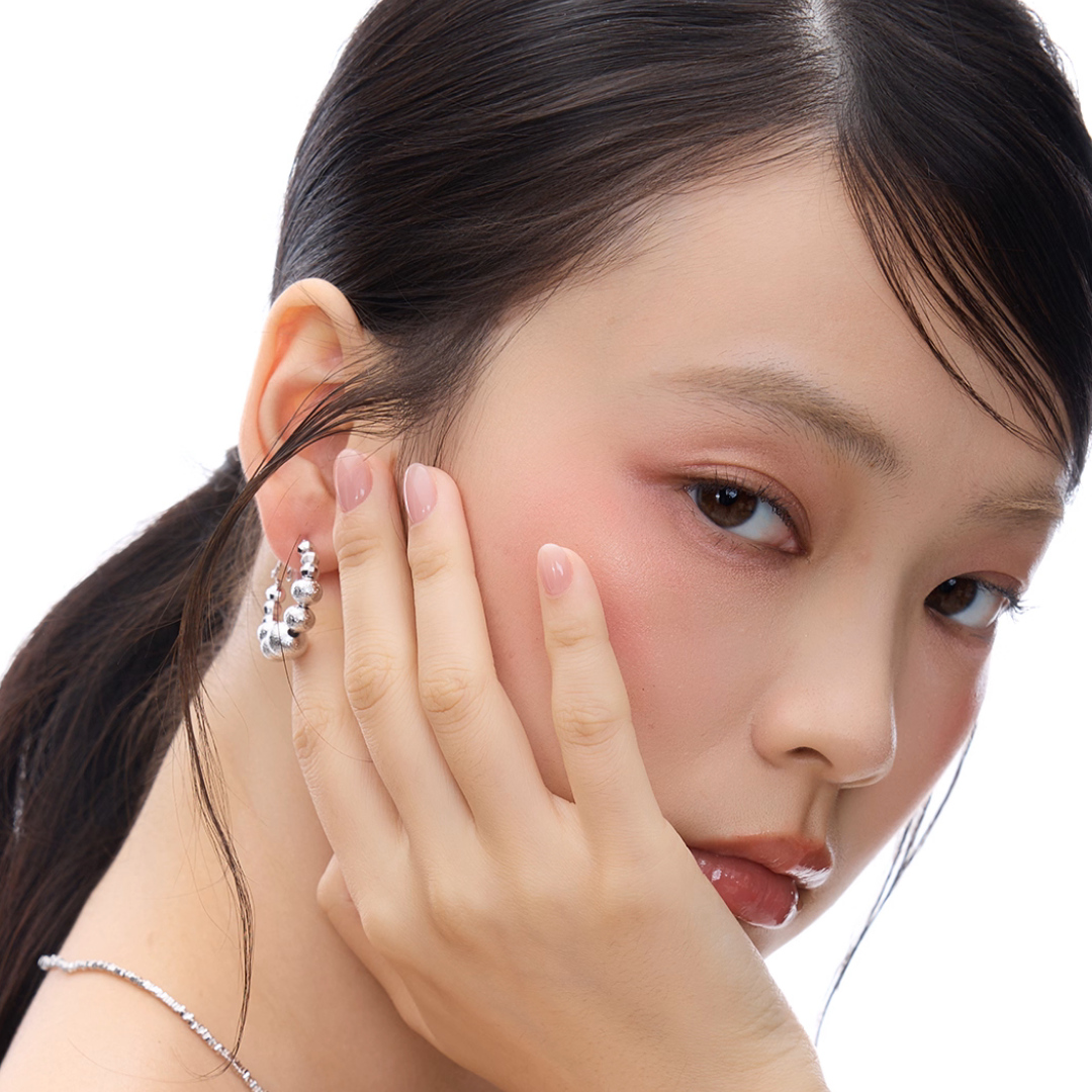 S925 Sphere hoop Pierce