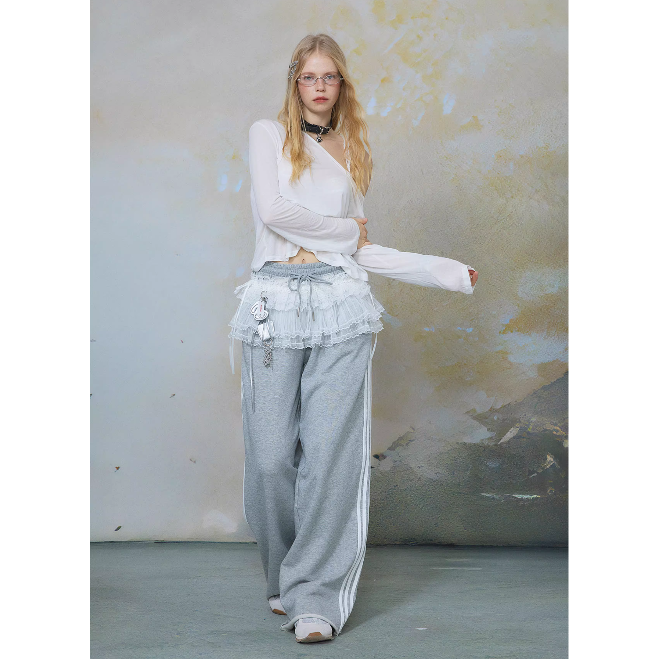 Asymmetry off shoulder tops