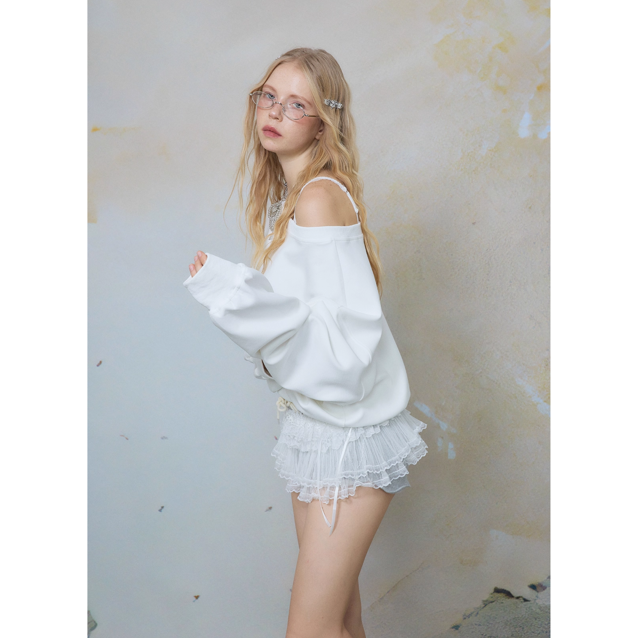 Balloon sleeve off shoulder tops