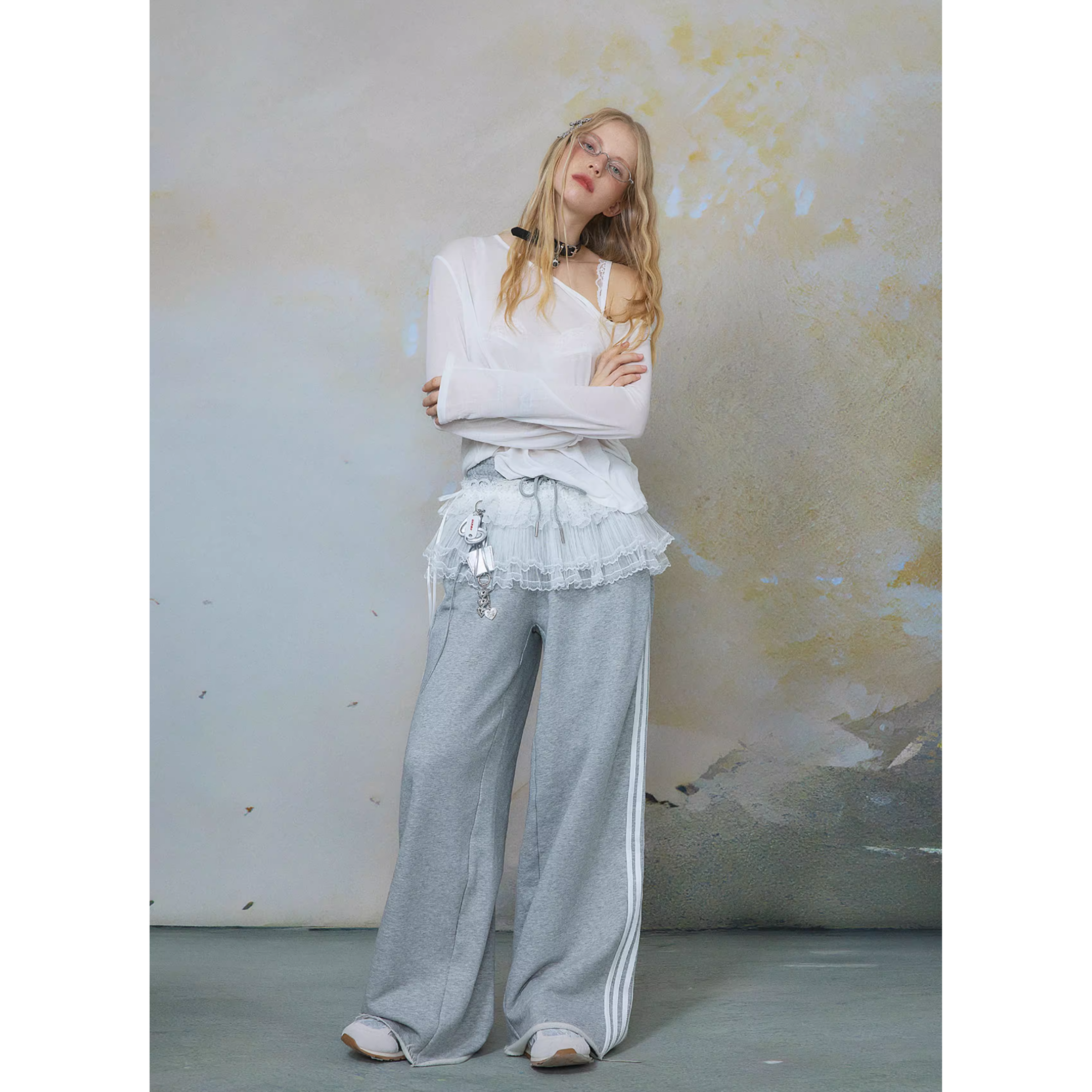 Asymmetry off shoulder tops