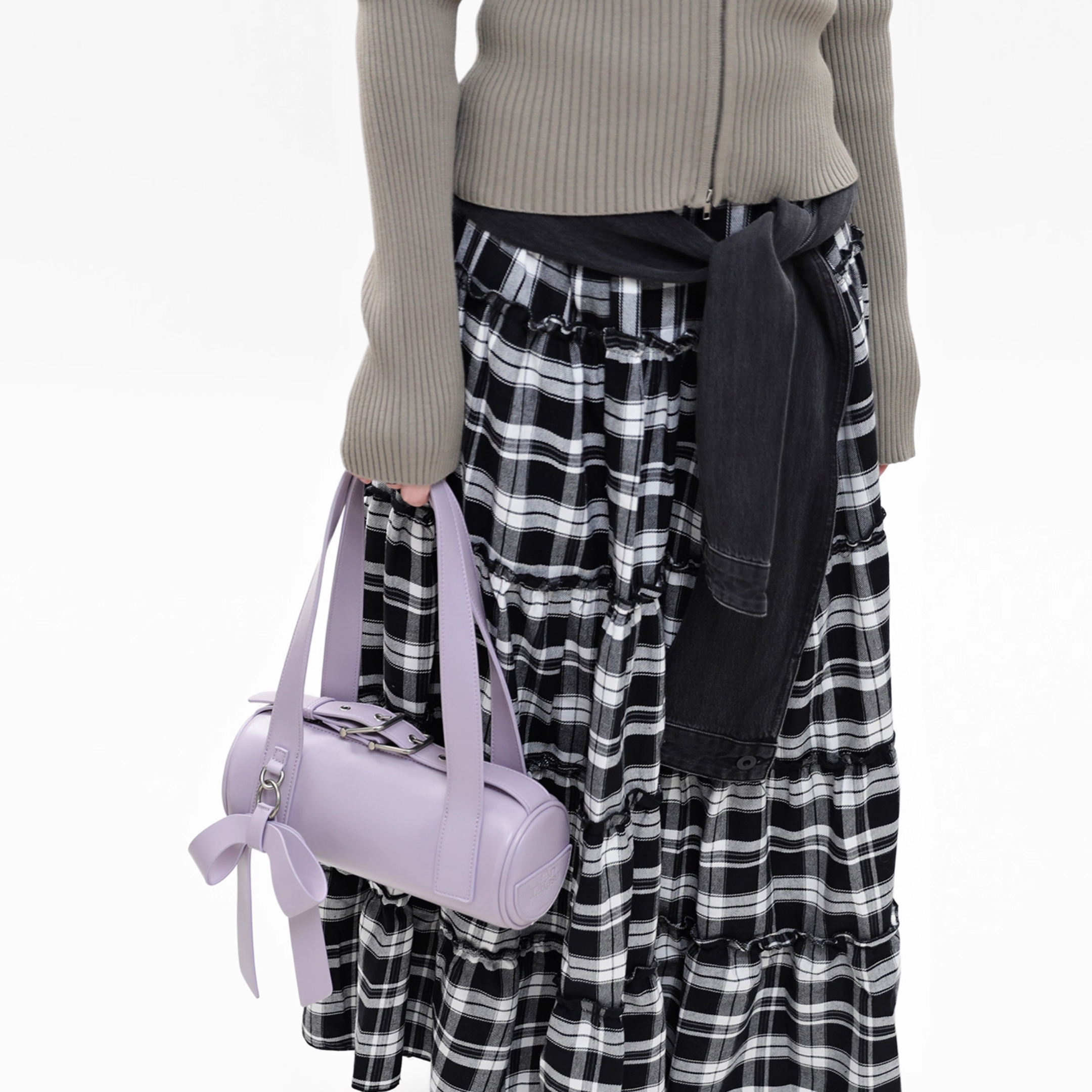 Ribbon Barrel Velt Bag