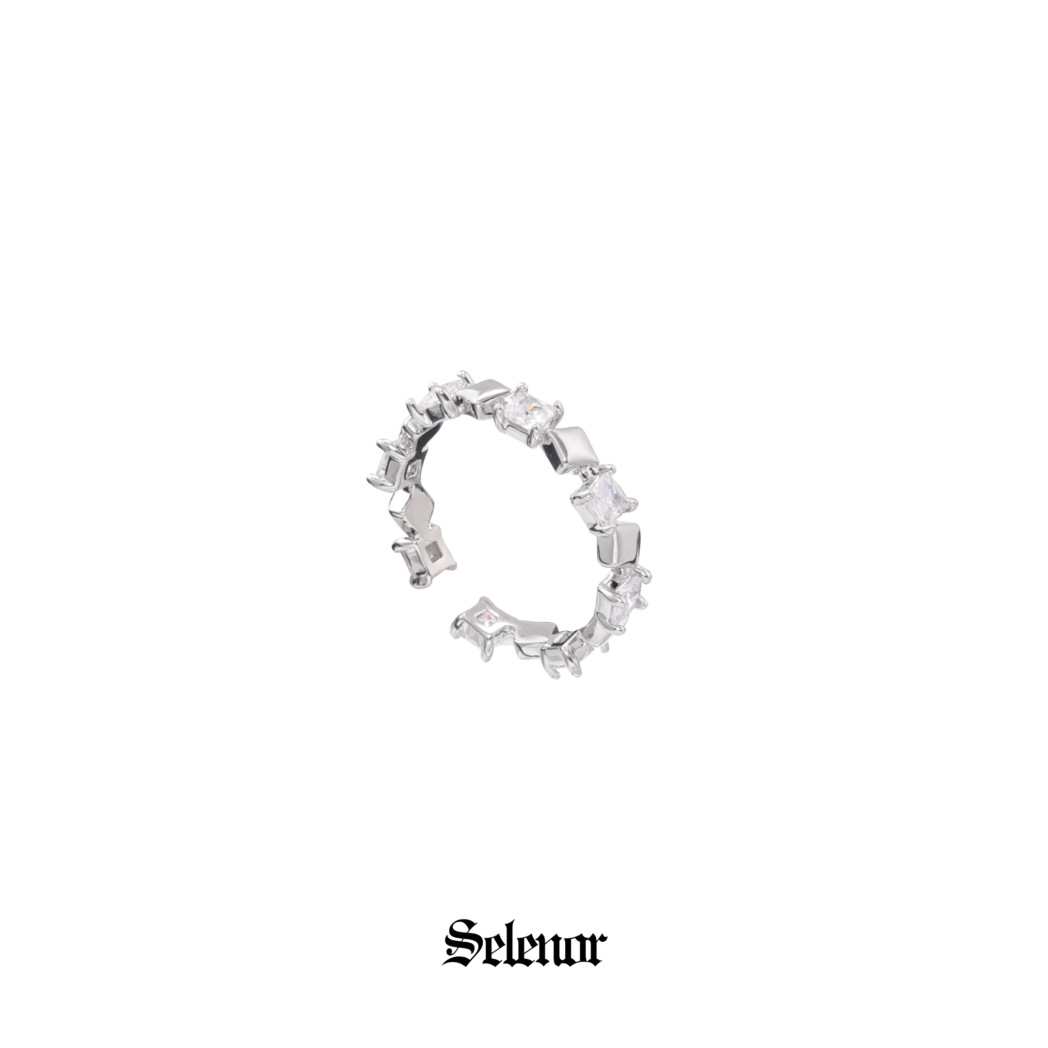 S925 Cubic zirconia glacia ring