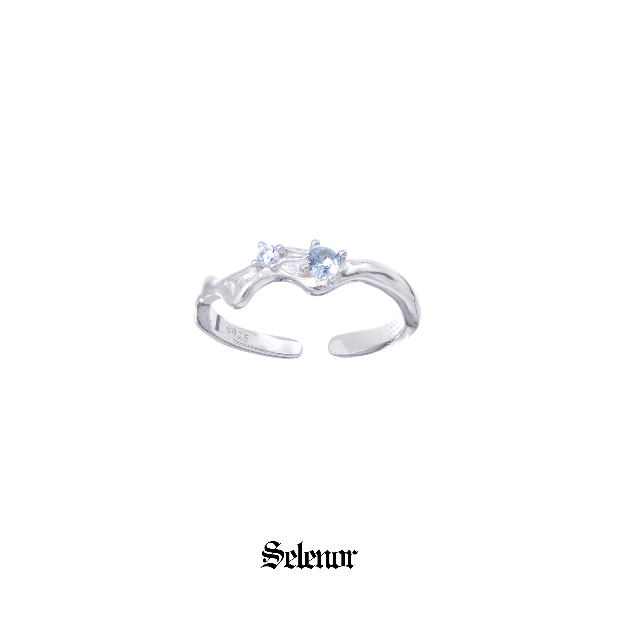 S925 cubic zirconia clarine ring