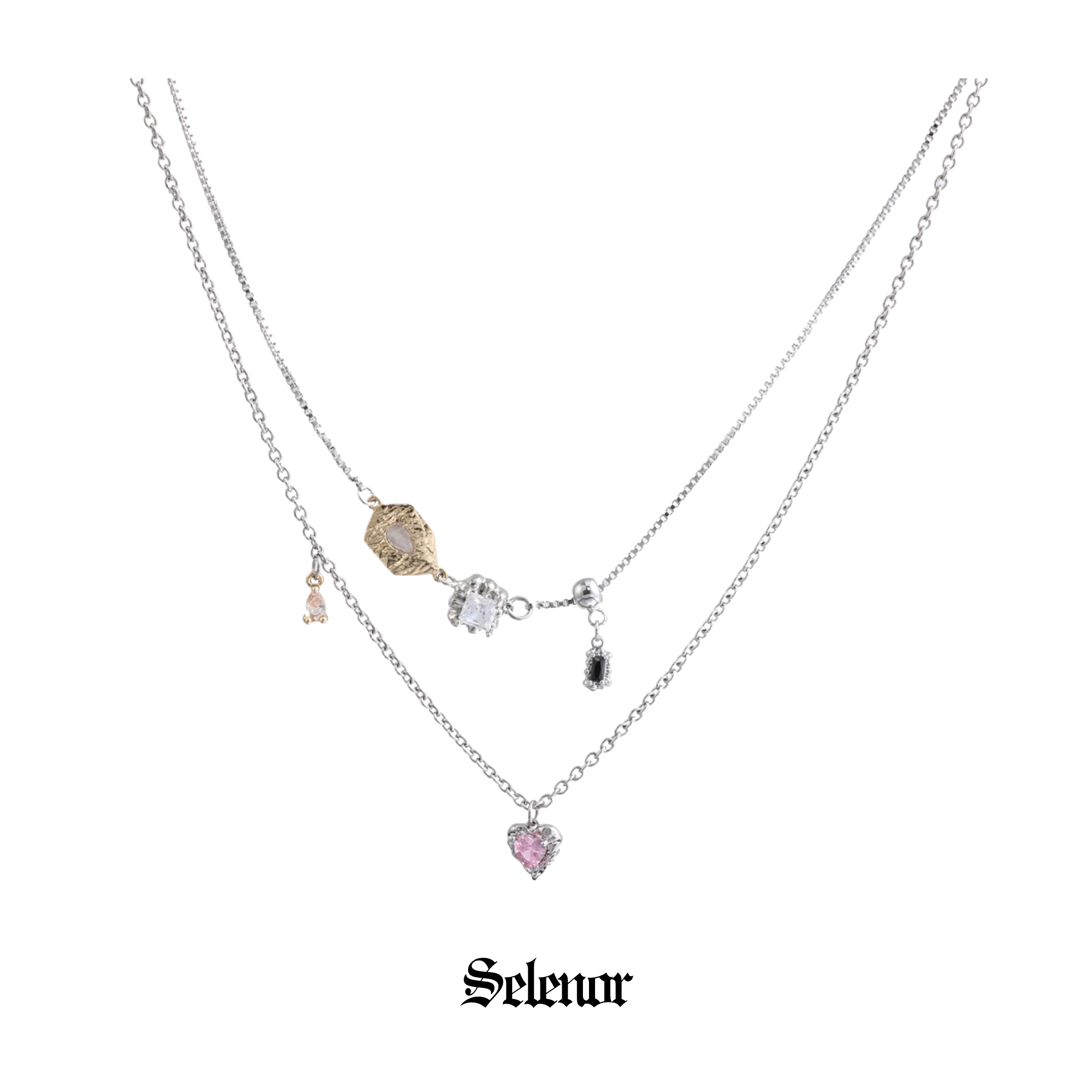Cubic zirconia amoria necklace