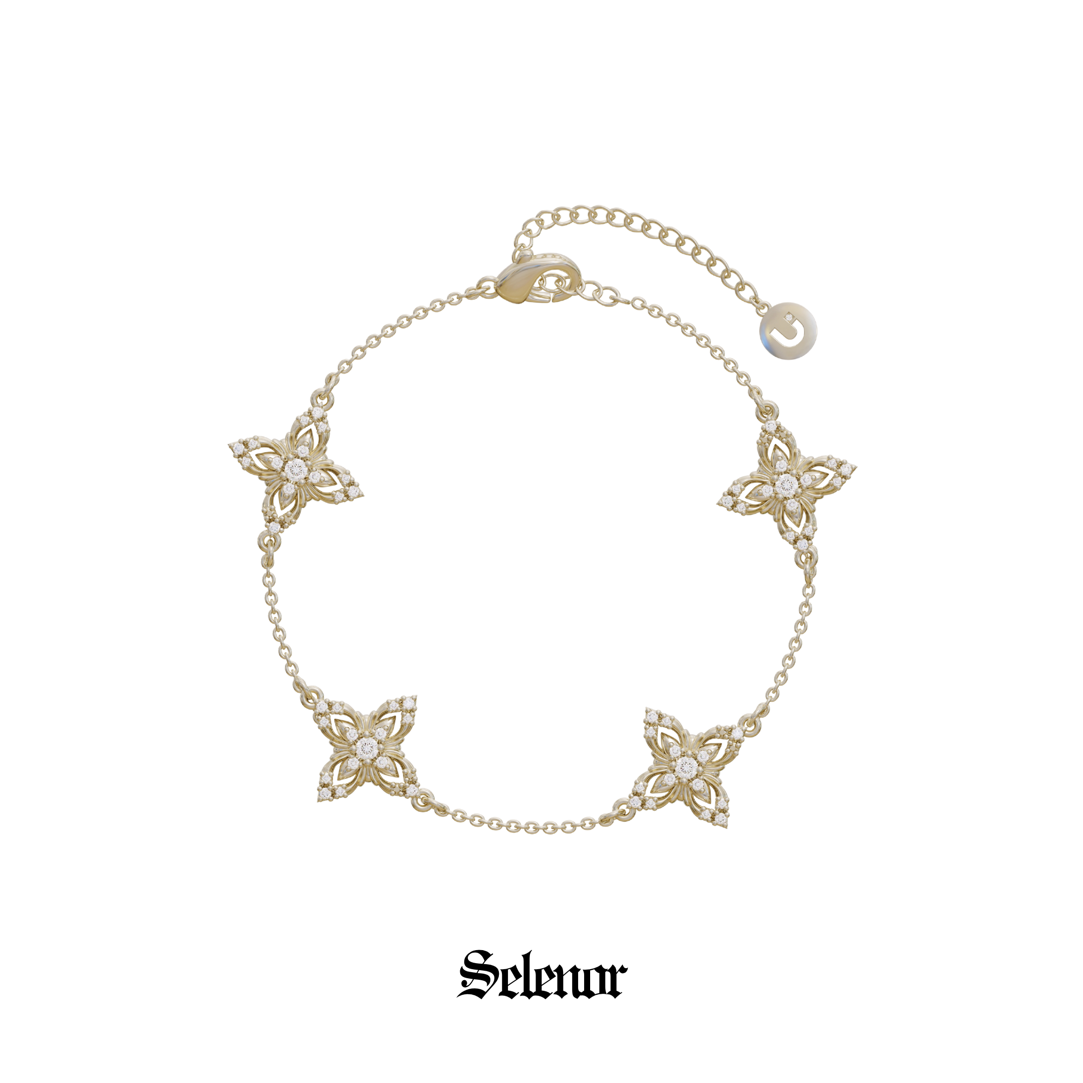 Cubic zirconia elvien bracelet[set item]