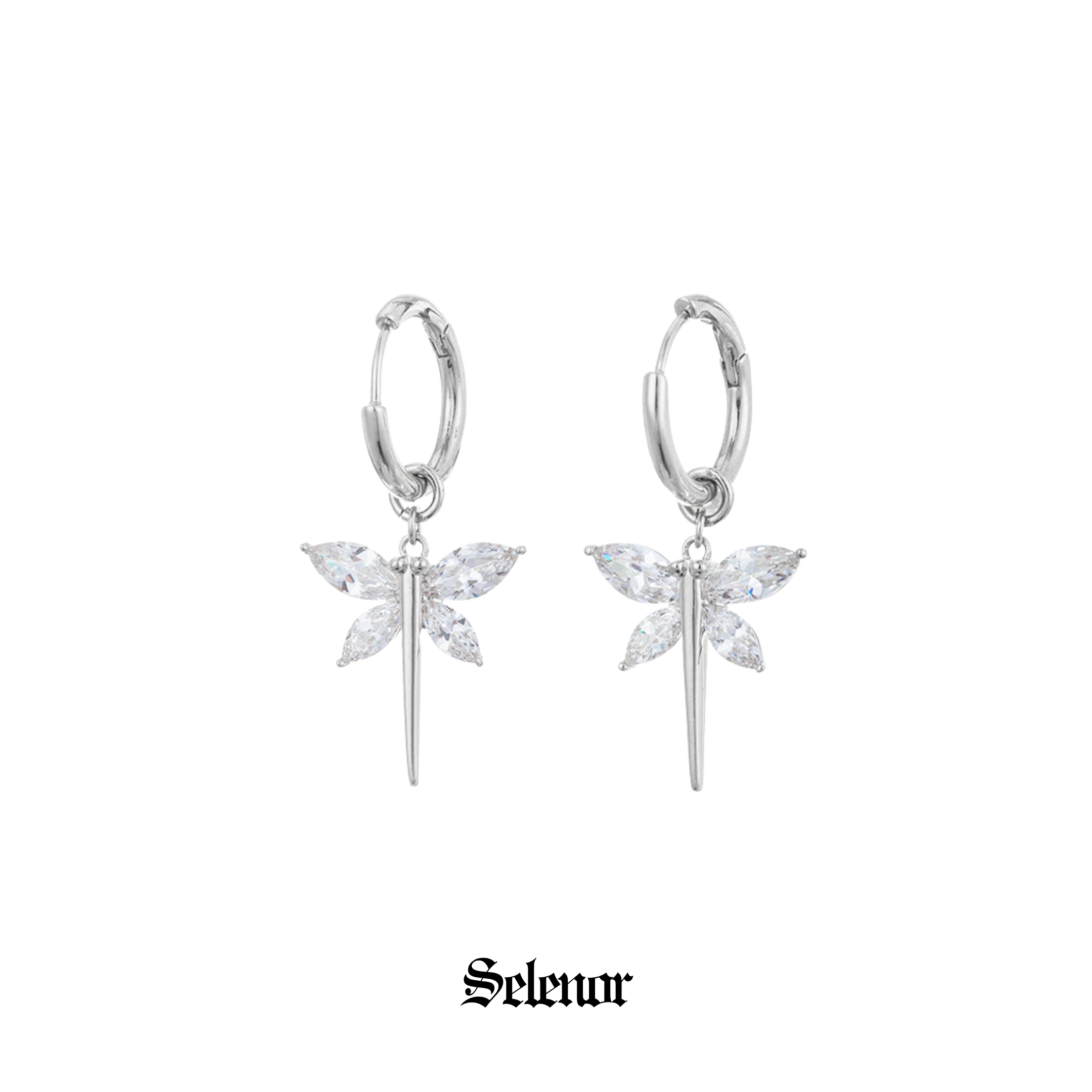 Cubic zirconia sylpha pierce[set item]