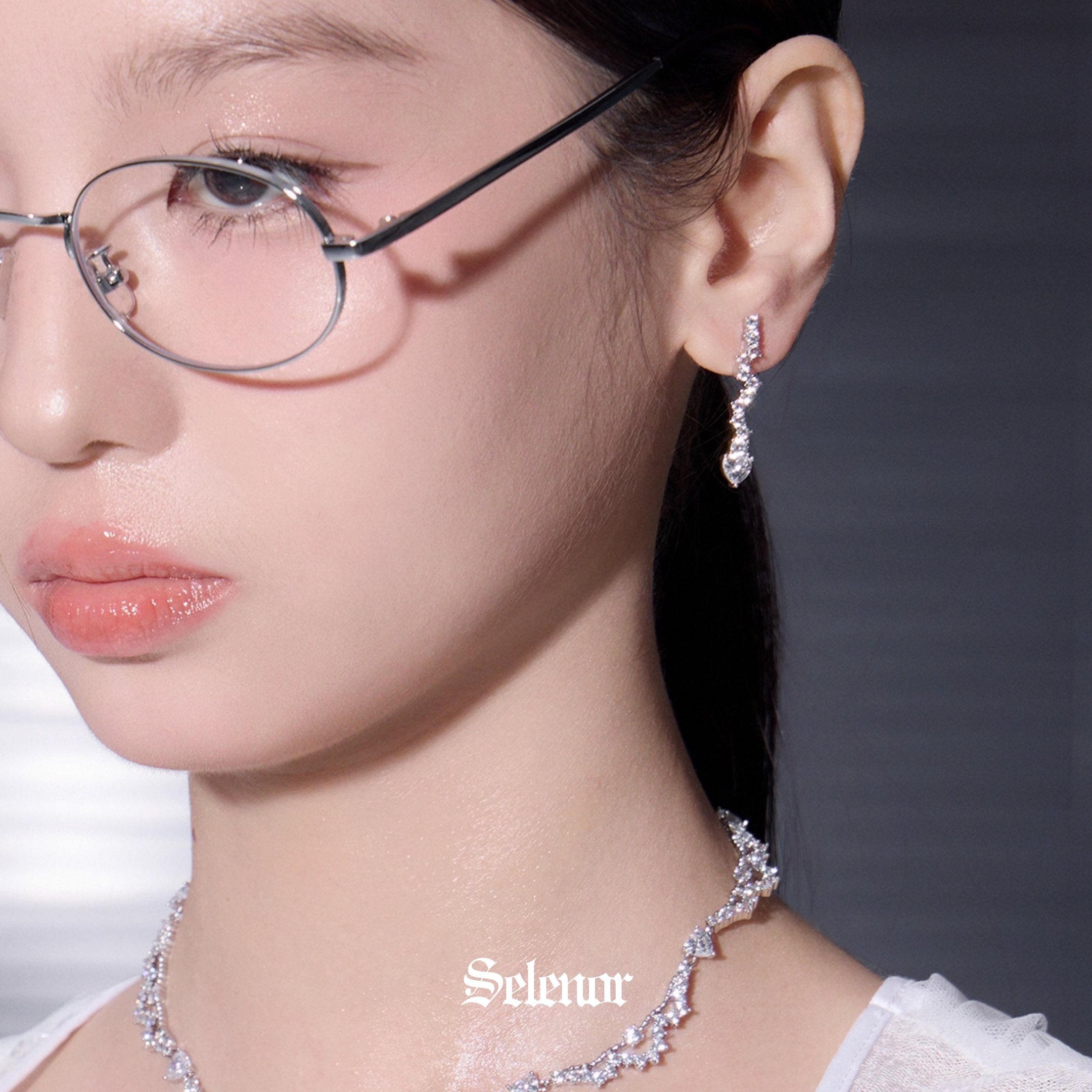 S925 Cubic zirconia stellar pierce[set item]