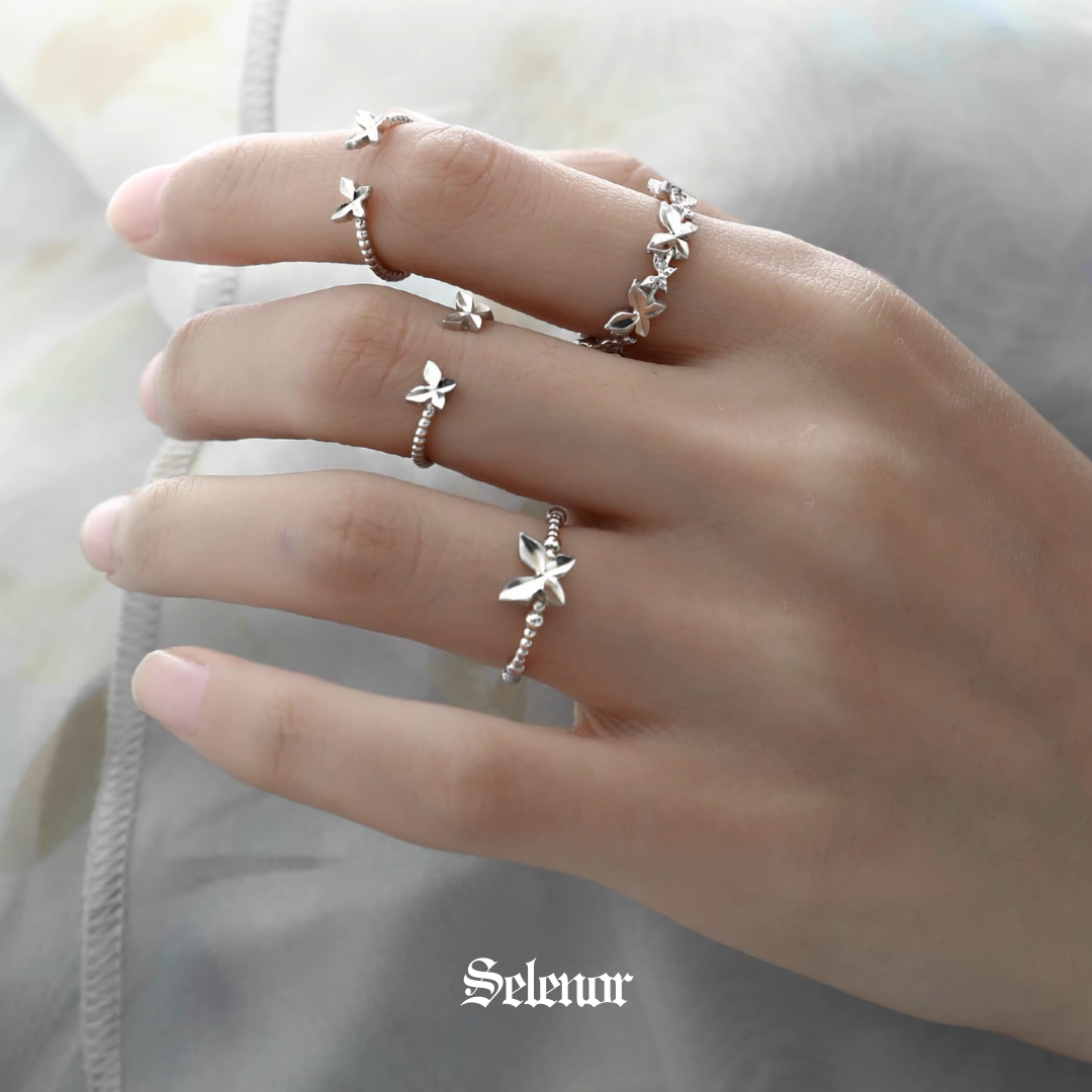 S925 Aurelia ring set[set item]