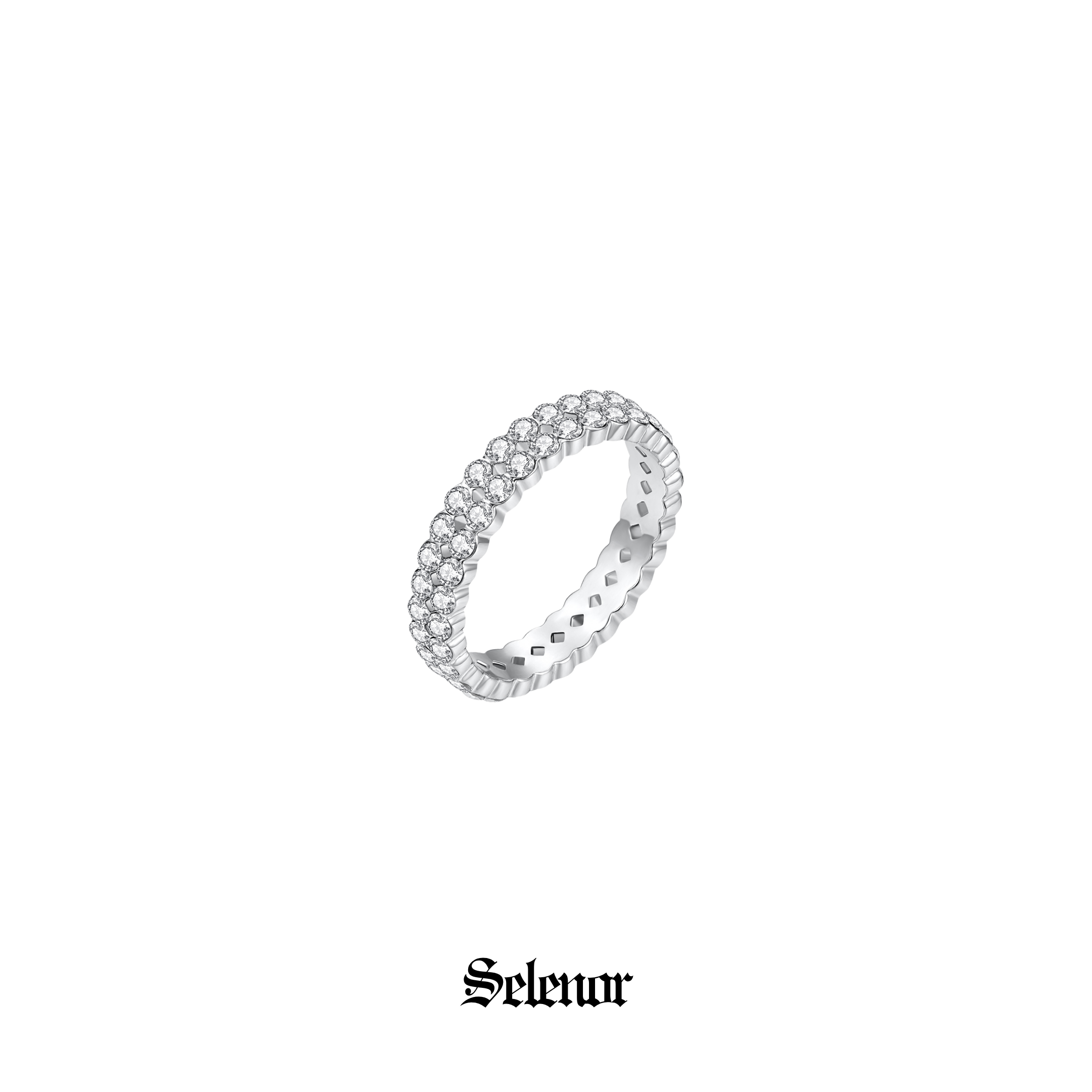 S925 cubic zirconia ivelle ring