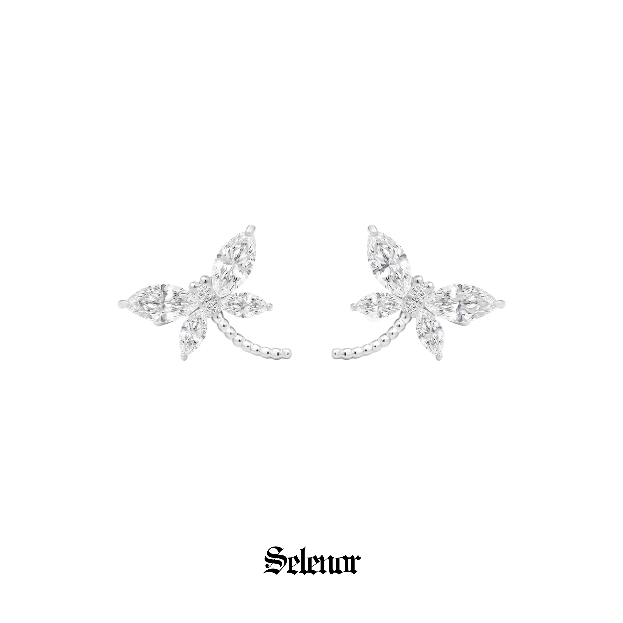 Cubic zirconia sylpha ear cuff[set item]