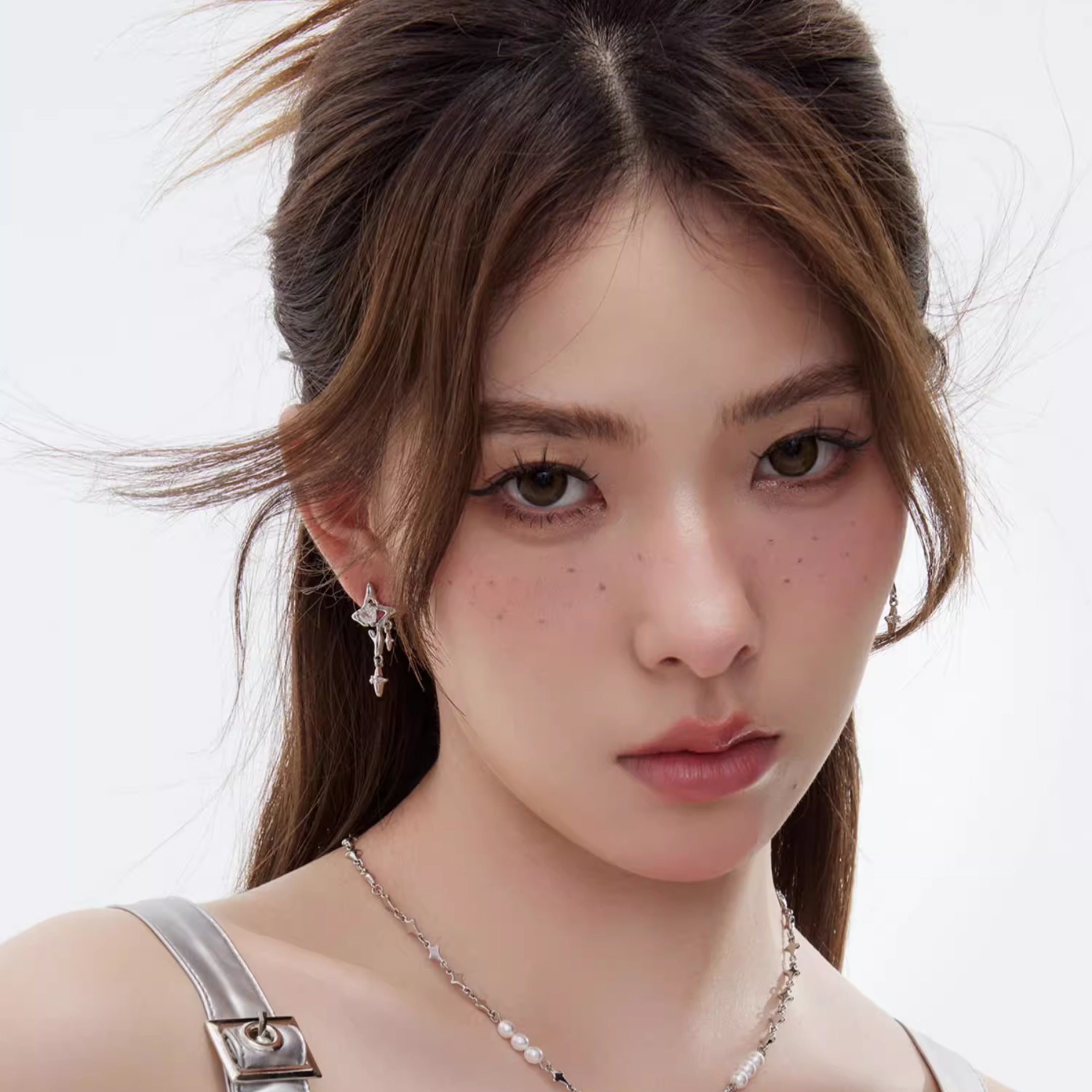 S925 Cubic zirconia stellune pierce