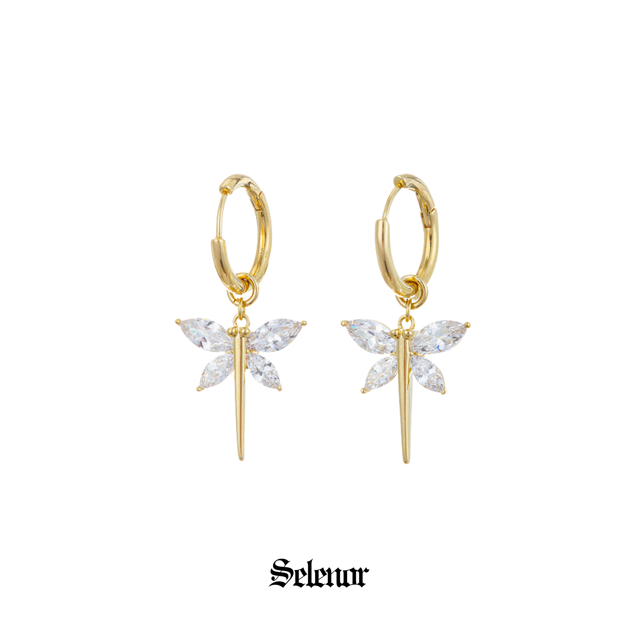 Cubic zirconia sylpha pierce[set item]