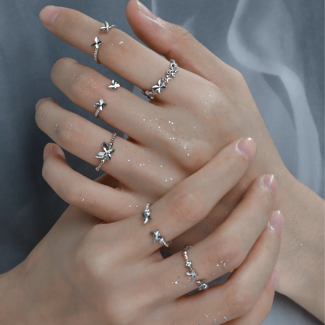 S925 Aurelia ring set[set item]