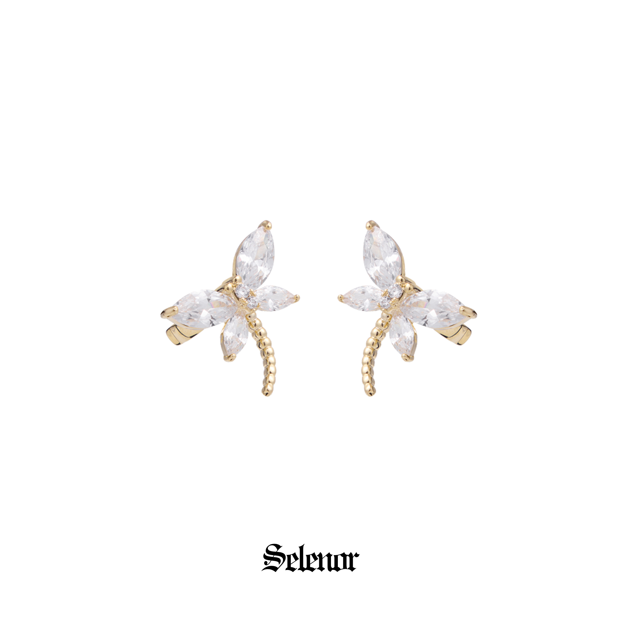 Cubic zirconia sylpha ear cuff[set item]