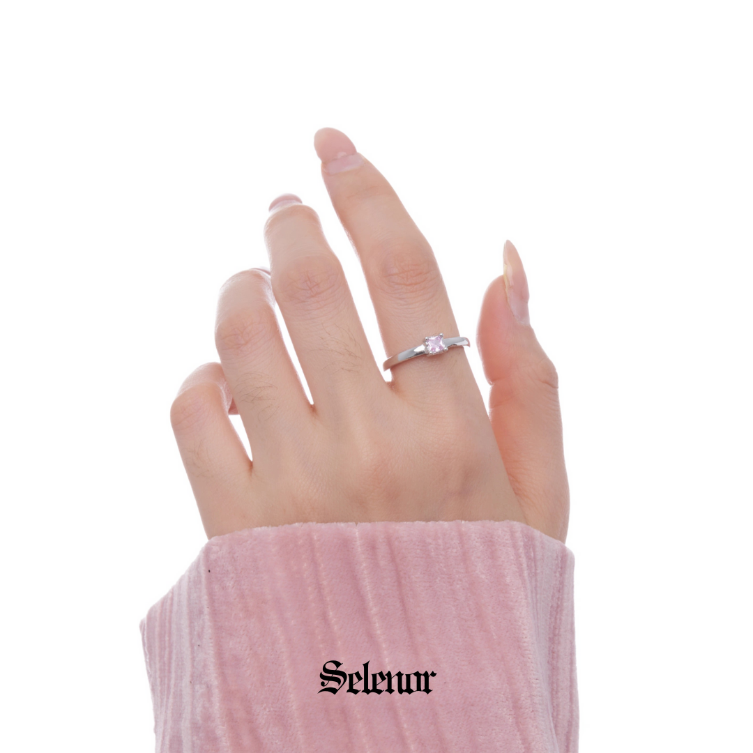 S925 cubic zirconia roselia ring