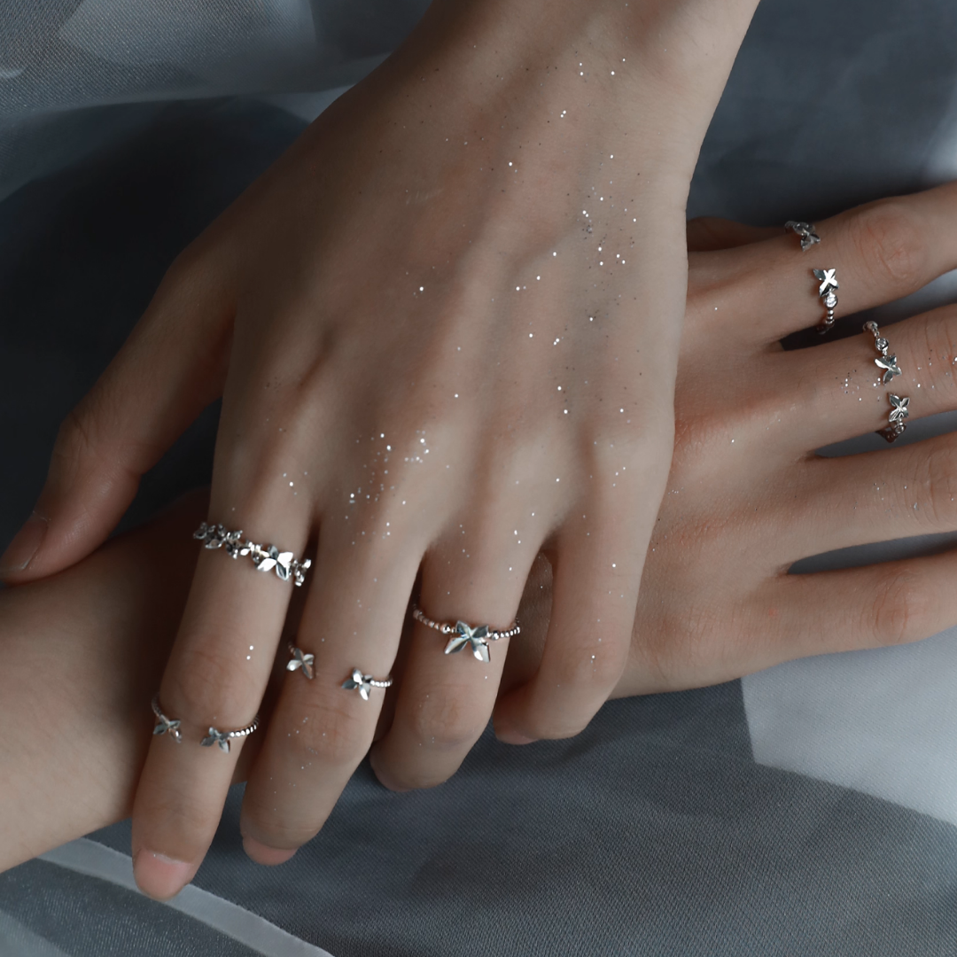 S925 Aurelia ring set[set item]