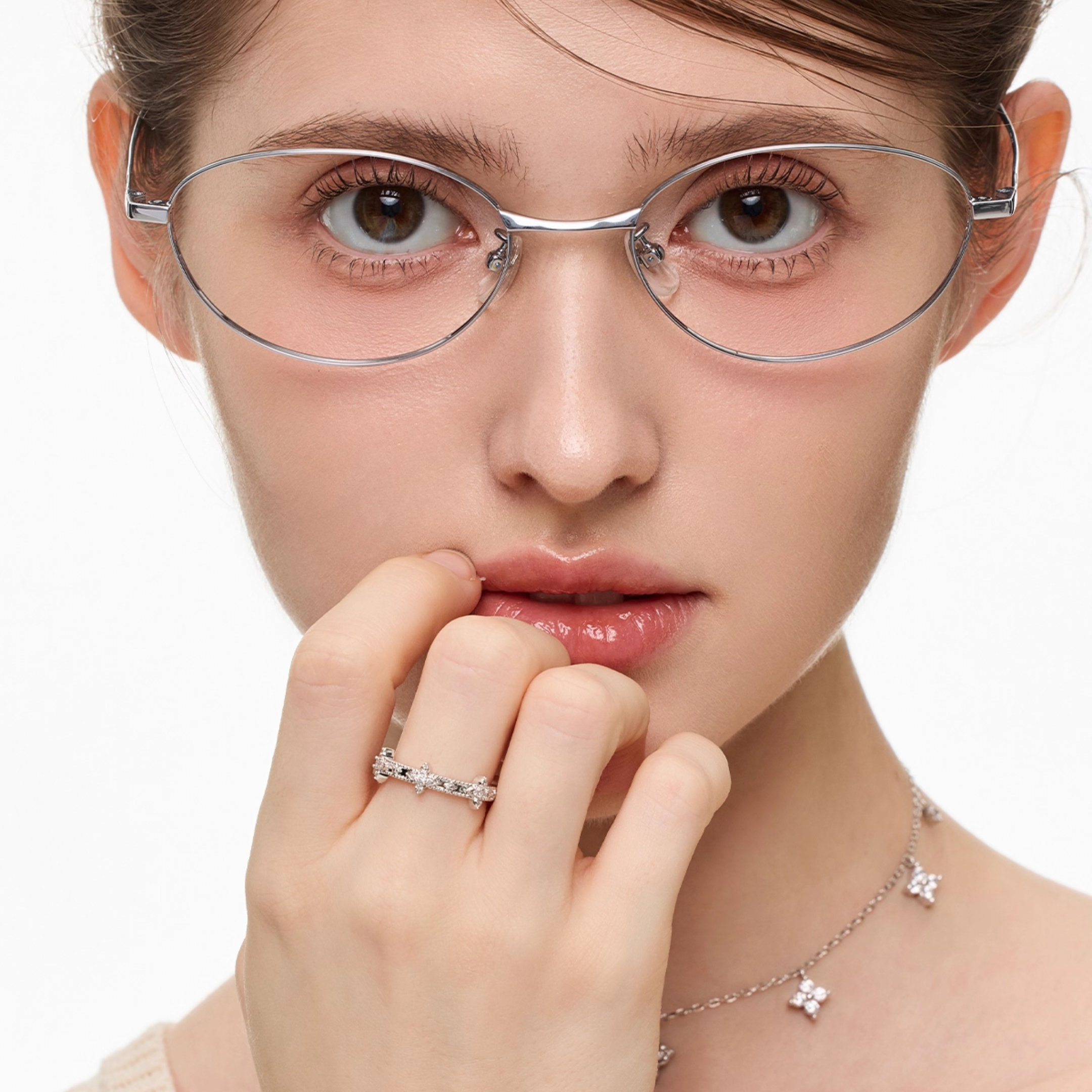 Cubic zirconia elvien ring[set item]