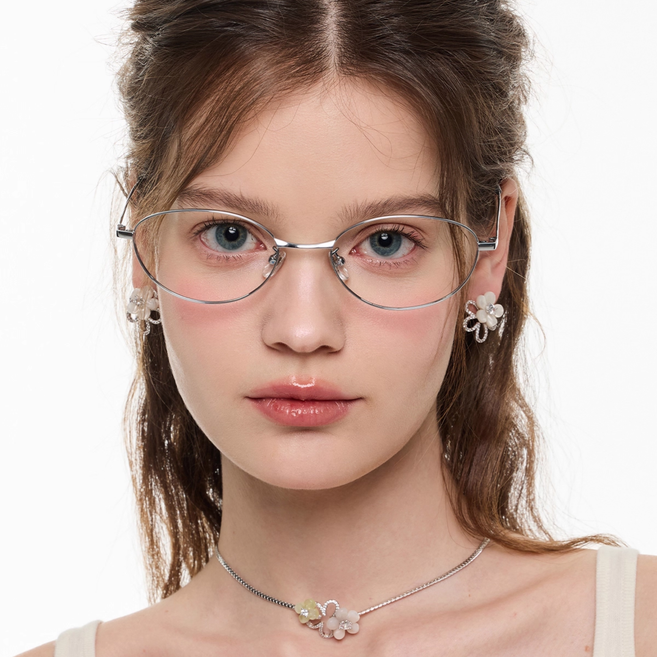 Cubic zirconia bloomelisse pierce[set item]