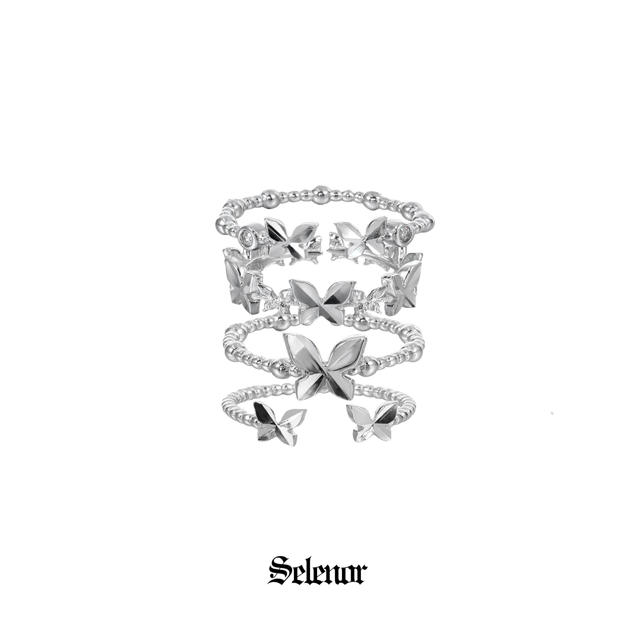 S925 Aurelia ring set[set item]