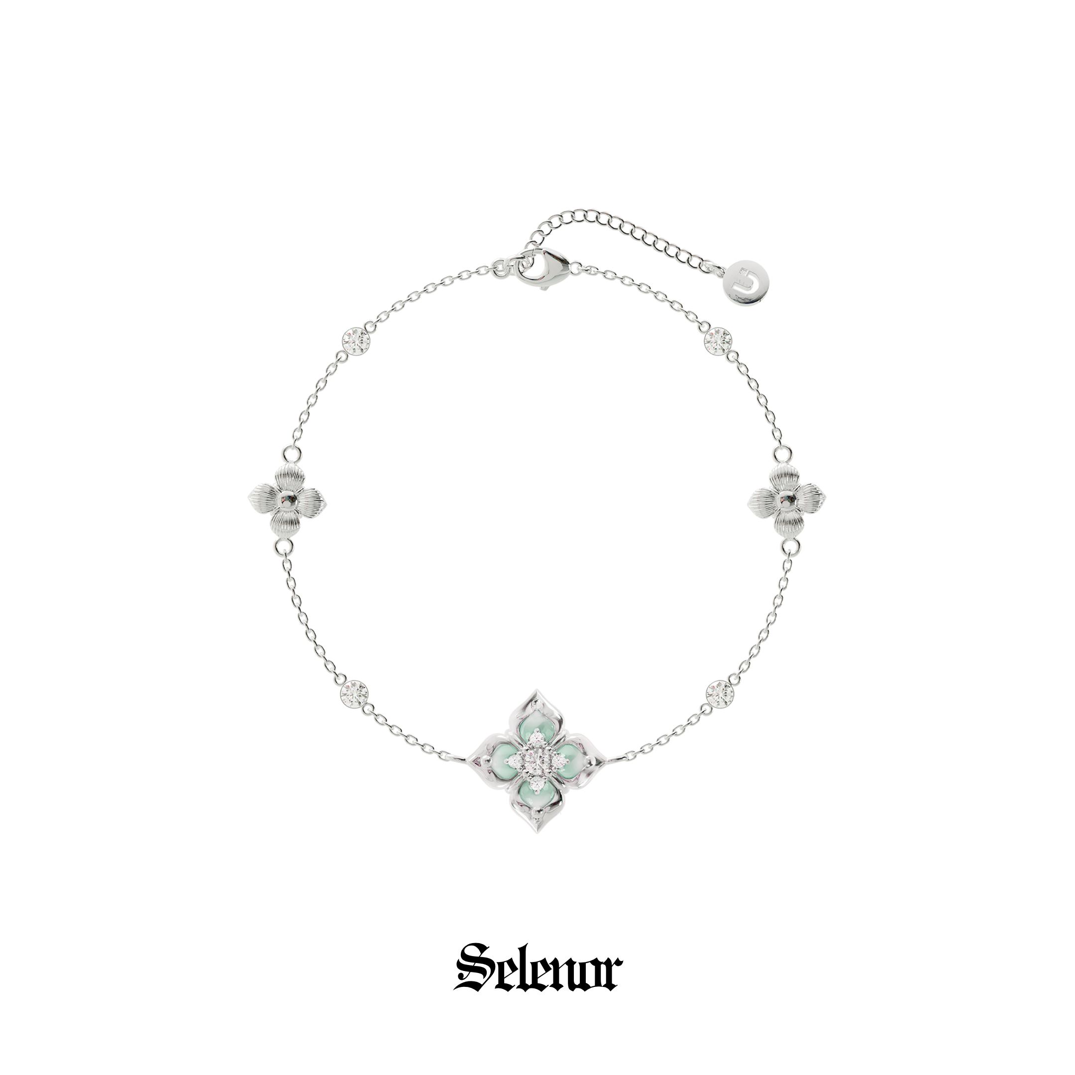 Cubic zirconia floréal bracelet[set item]